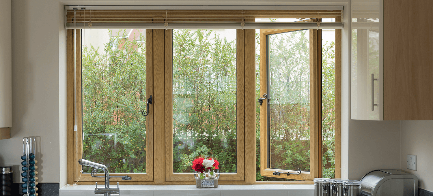 Brown uPVC window